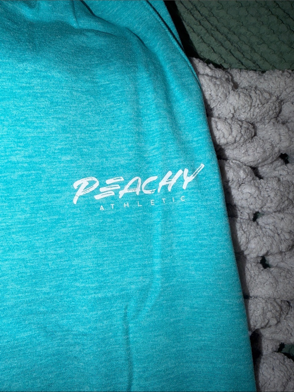 Teal blue Peachy Athletic joggers - Picture 2 of 4
